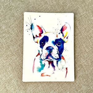 Watercolor French Bulldog Magnet